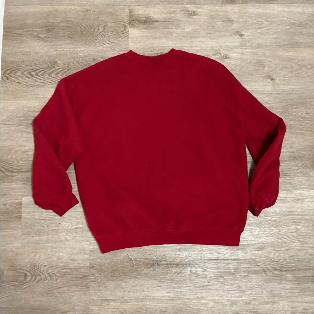 Disney Mickey Mouse Red Crew Neck Sweater - Image 4