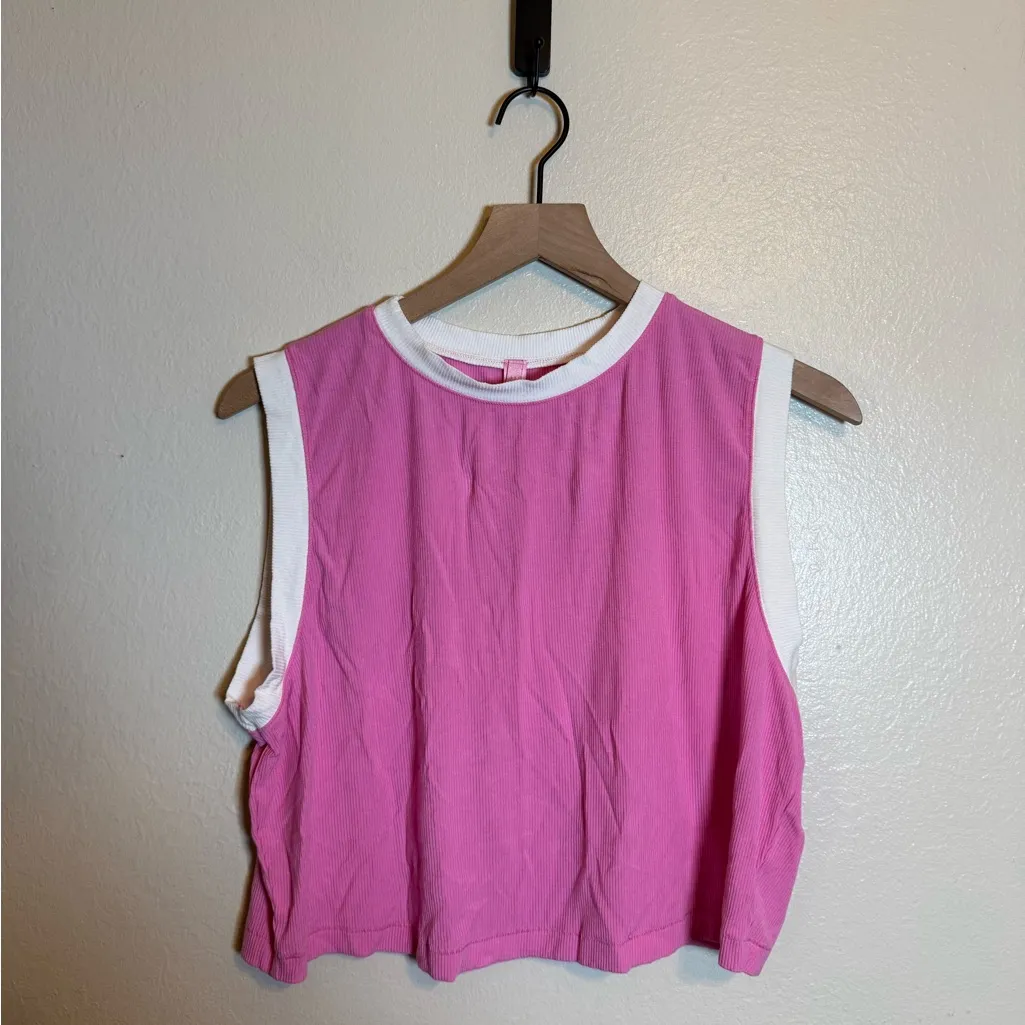 Skims Soft Lounge Ringer Cropped Tank - Image 2