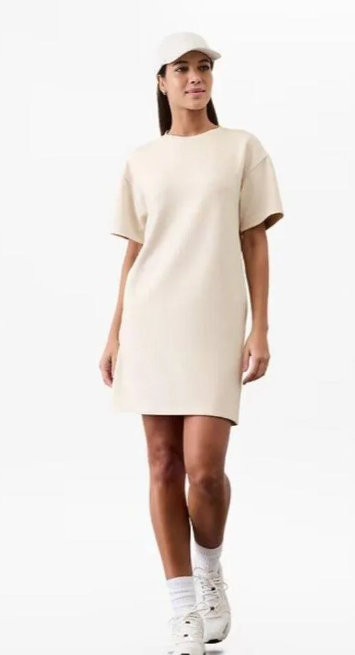 Athleta XL Seasoft Rib Tee Dress Bone X-Large Regular - Image 4