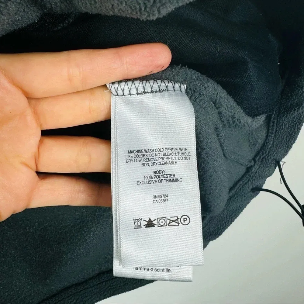 Columbia Women's Full Zip Fleece‎ Jacket Black/Gray Size Small - Image 7