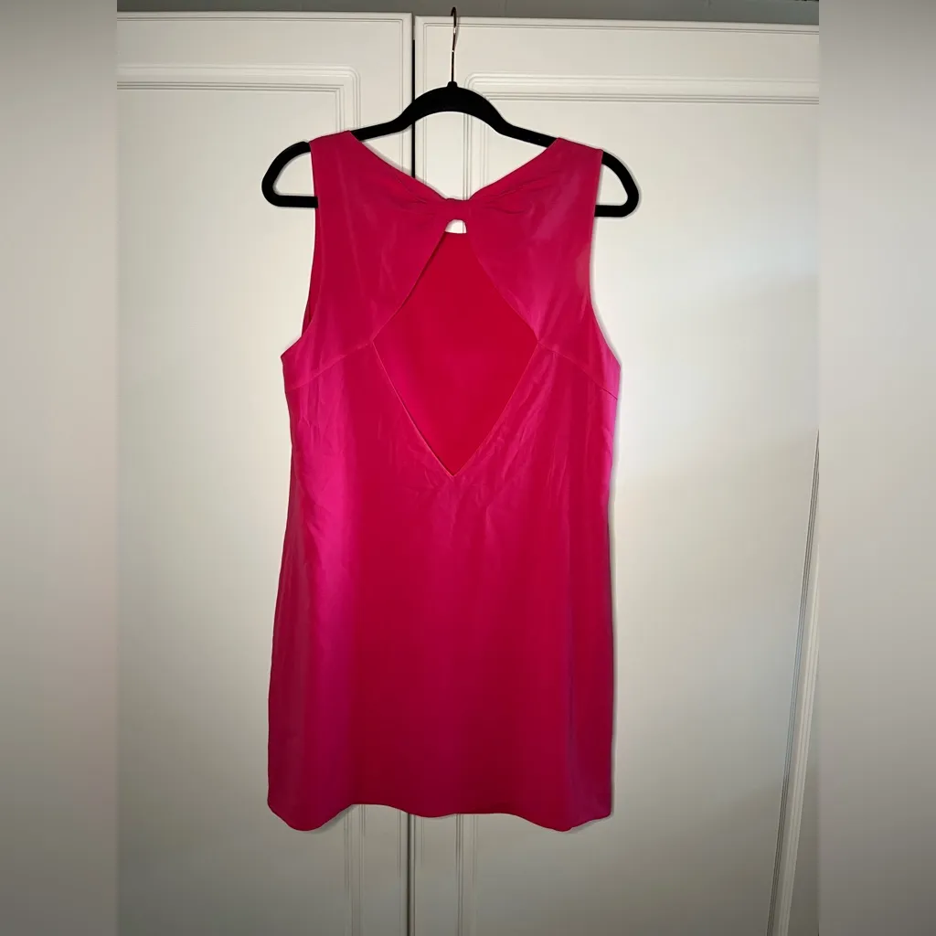 Alice + Olivia  Trina Bow Back Silk Shift Dress - Image 7