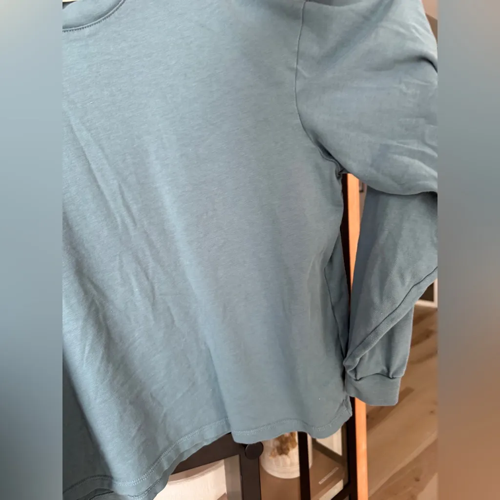 Madewell Supima Cotton Essential Long Sleeve Tee crewneck top steelyocean raglan - Image 8