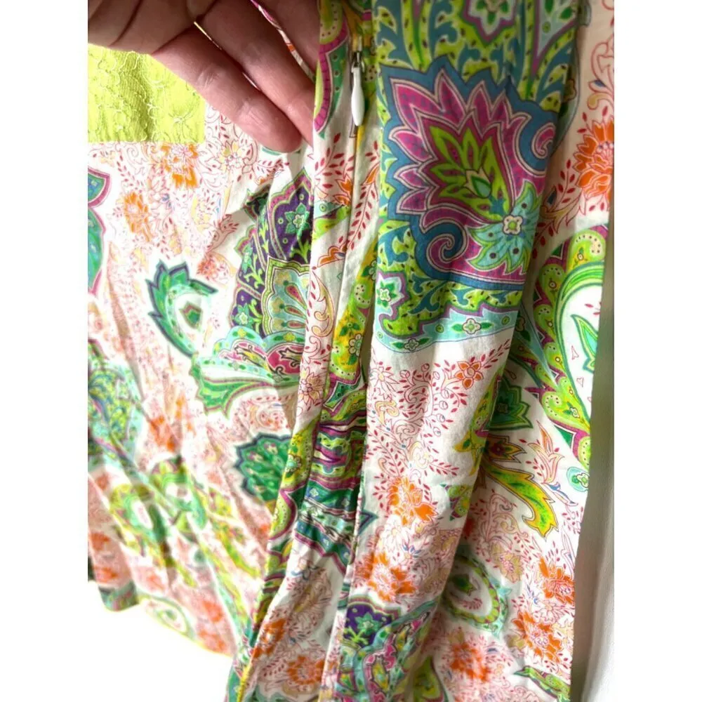 Vintage y2k‎ Express paisley print top - Image 9