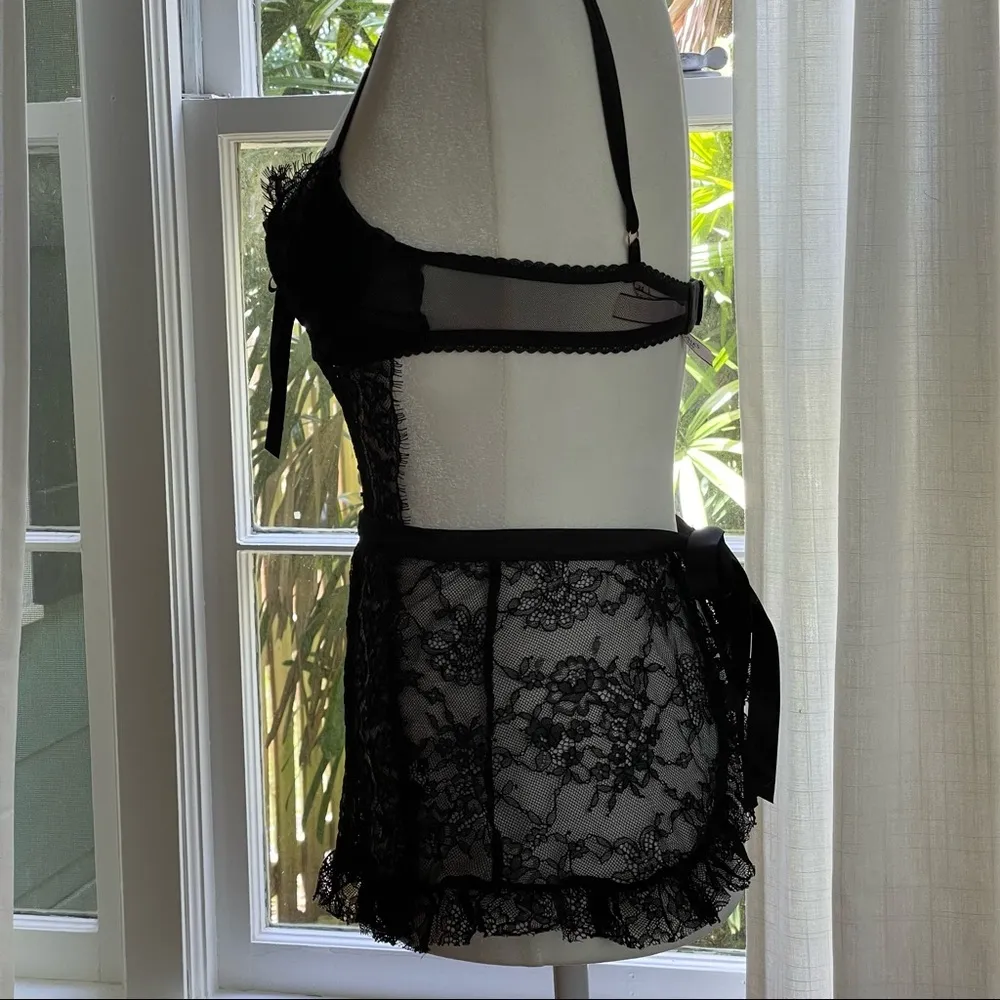 Victoria’s Secret very sexy wicked Le Fleur open back babydoll top - Image 9