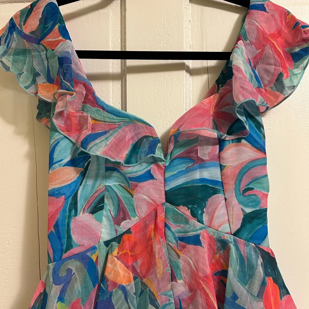 Show Me Your Mumu Reese Ruffle Midi Dress, Small, NWT - Image 8