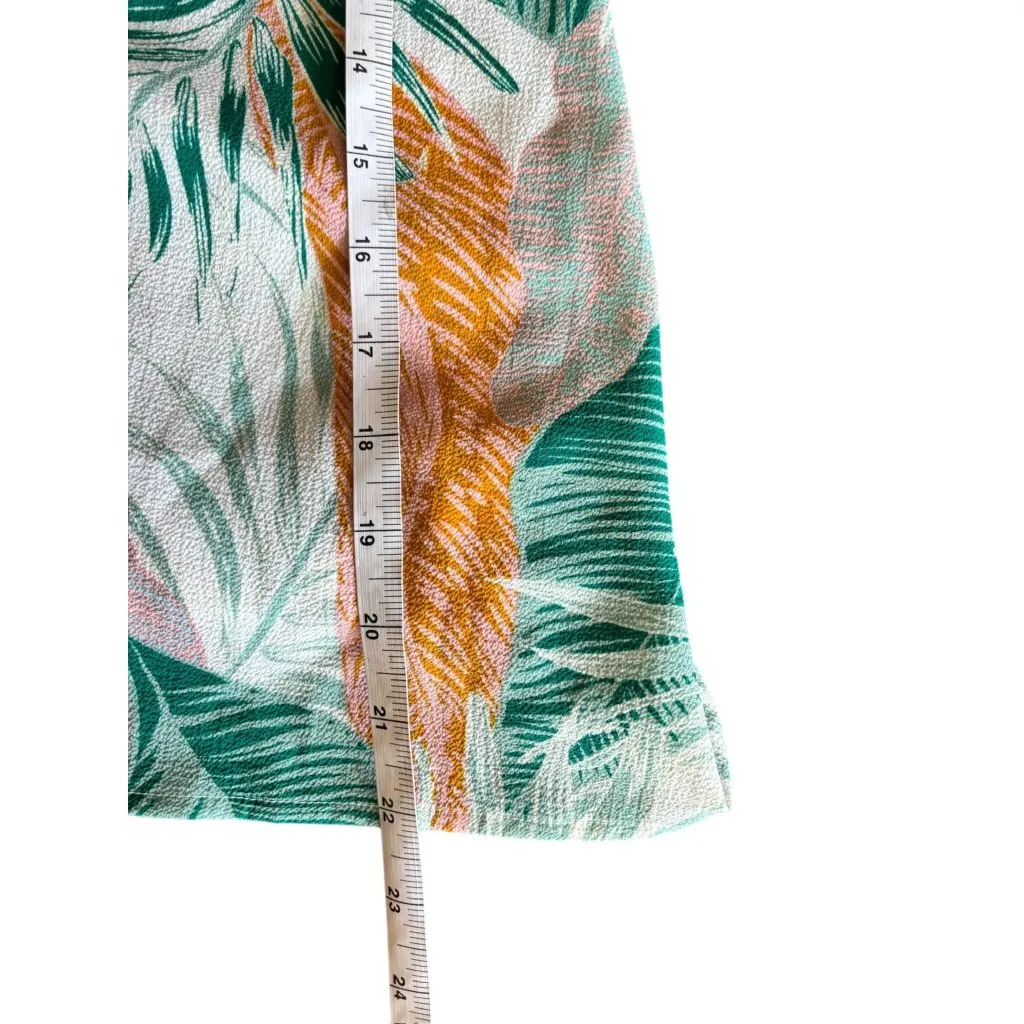 L Love Women's Women's Thin Strap Floral Ruffle Top White Size M - Image 4