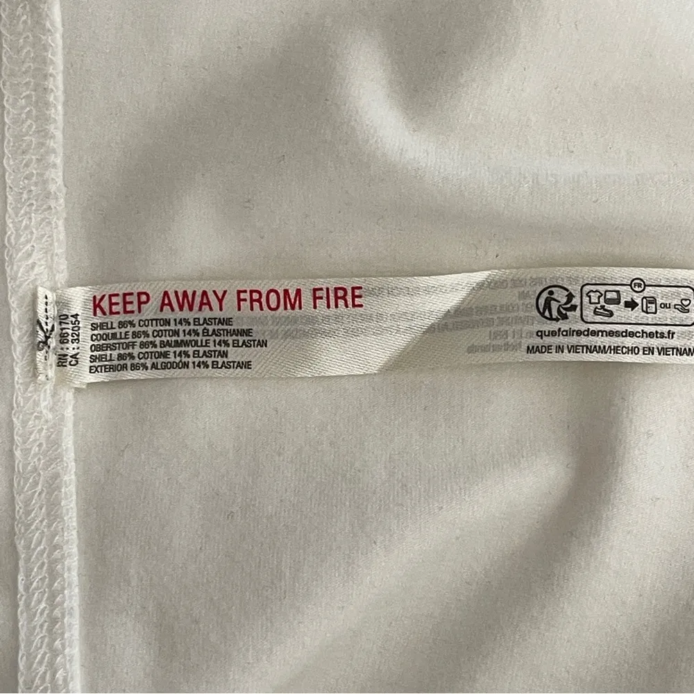 NWOT Free People FP Movement White New Flow Square Neck Henley Tank Top Size L - Image 7