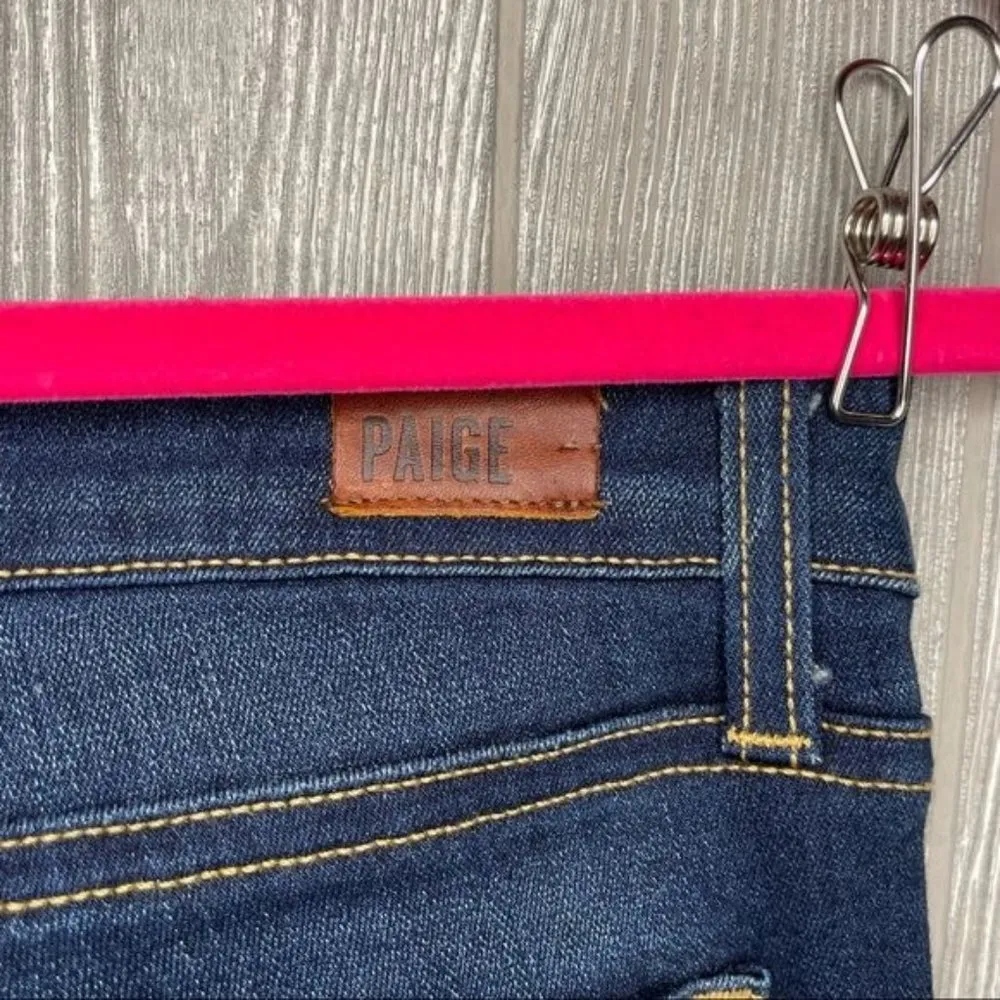 Paige dark wash blue skinny denim jeans size 29 - Image 5