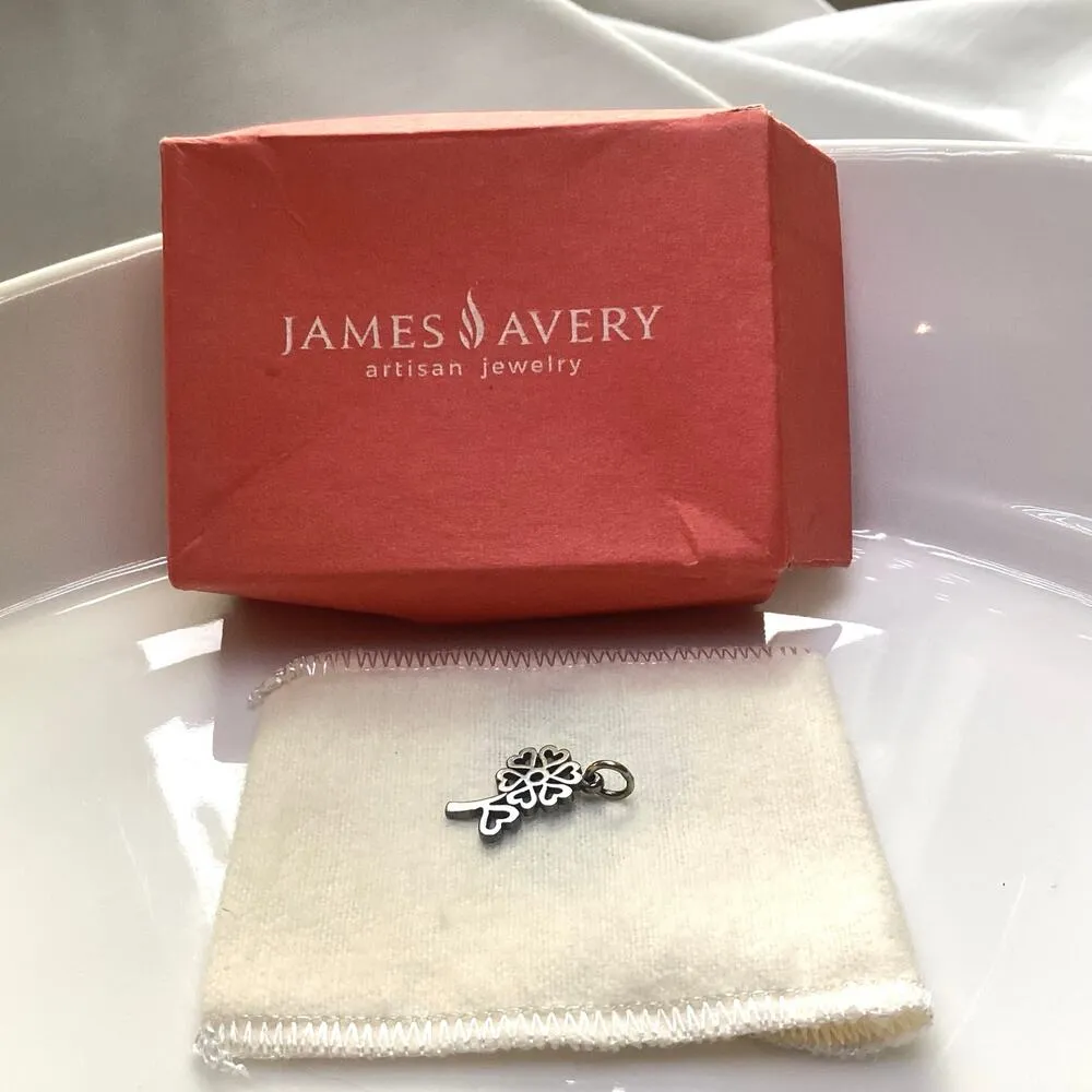 RETIRED James Avery Seven Hearts Flower Charm - Image 8