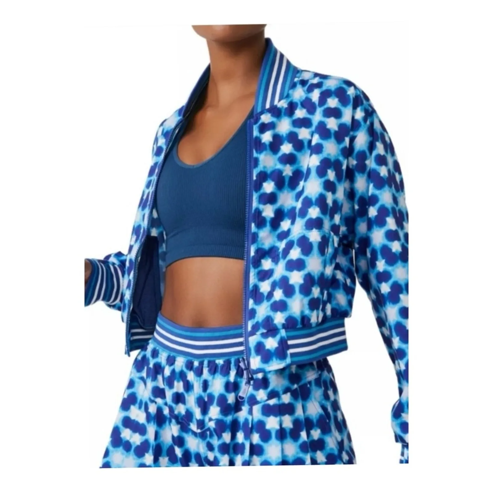 NWT Free People Movement Top‎ Speed Water-Resistant Jacket M Blue - Image 4