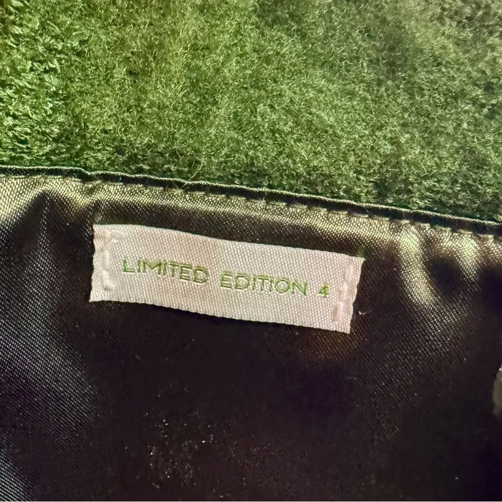 Vintage Goldie Green and Pink Shoulder Bag with Braided Handle - Image 4