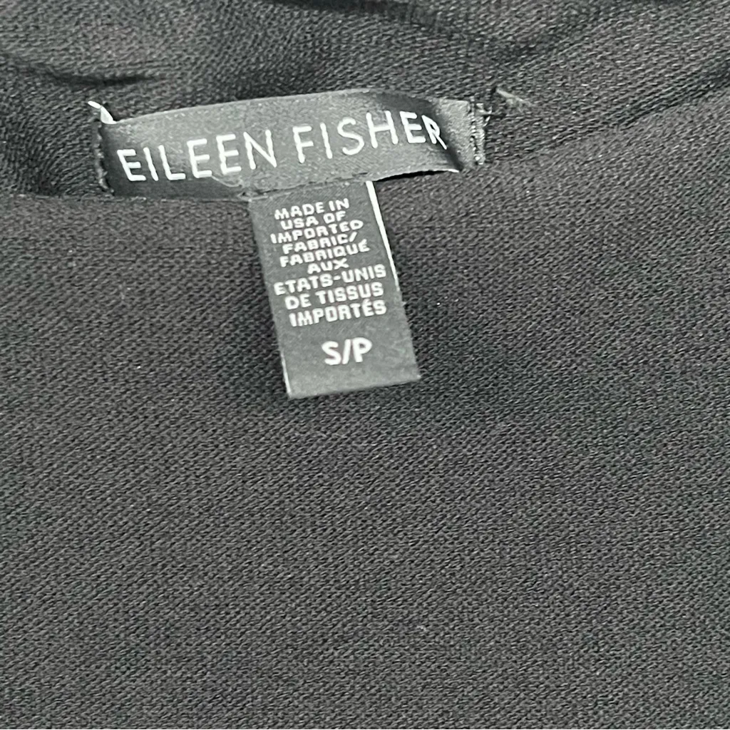 Eileen Fisher Washable Stretch Crepe Pant Women's S/P in Black Slim Fit - Image 5