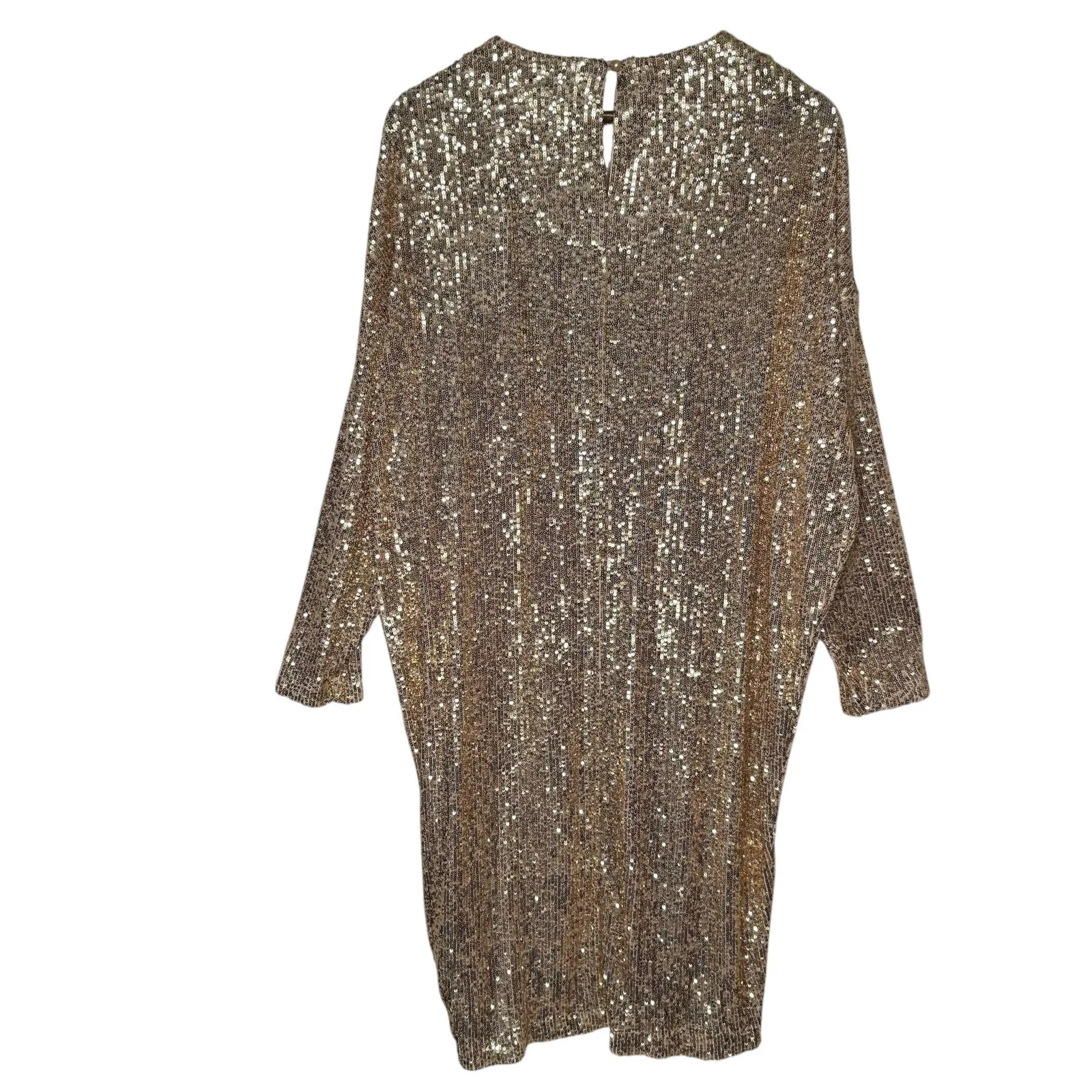 In the Mood for Love Elisa Sequin Midi Dress Gold size XS - Image 5