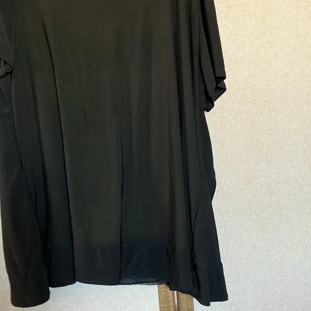 FINAL MARKDOWN American City Wear dressy Black Top one piece two piece look 2x - Image 8