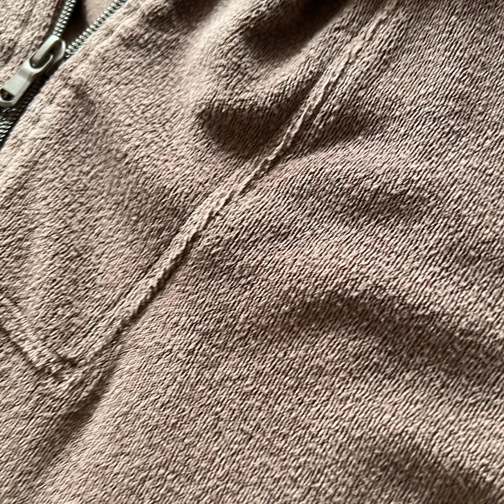 Aerie Offline Brown Terrycloth Pullover Sweater Small - Image 3