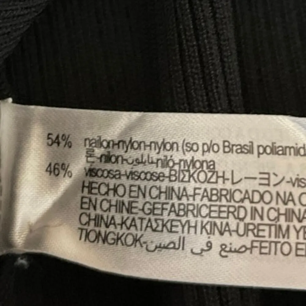 Zara Women's Black Ribbed Knit Sleeveless Shaping Cami A Line Midi Dress Size S - Image 5