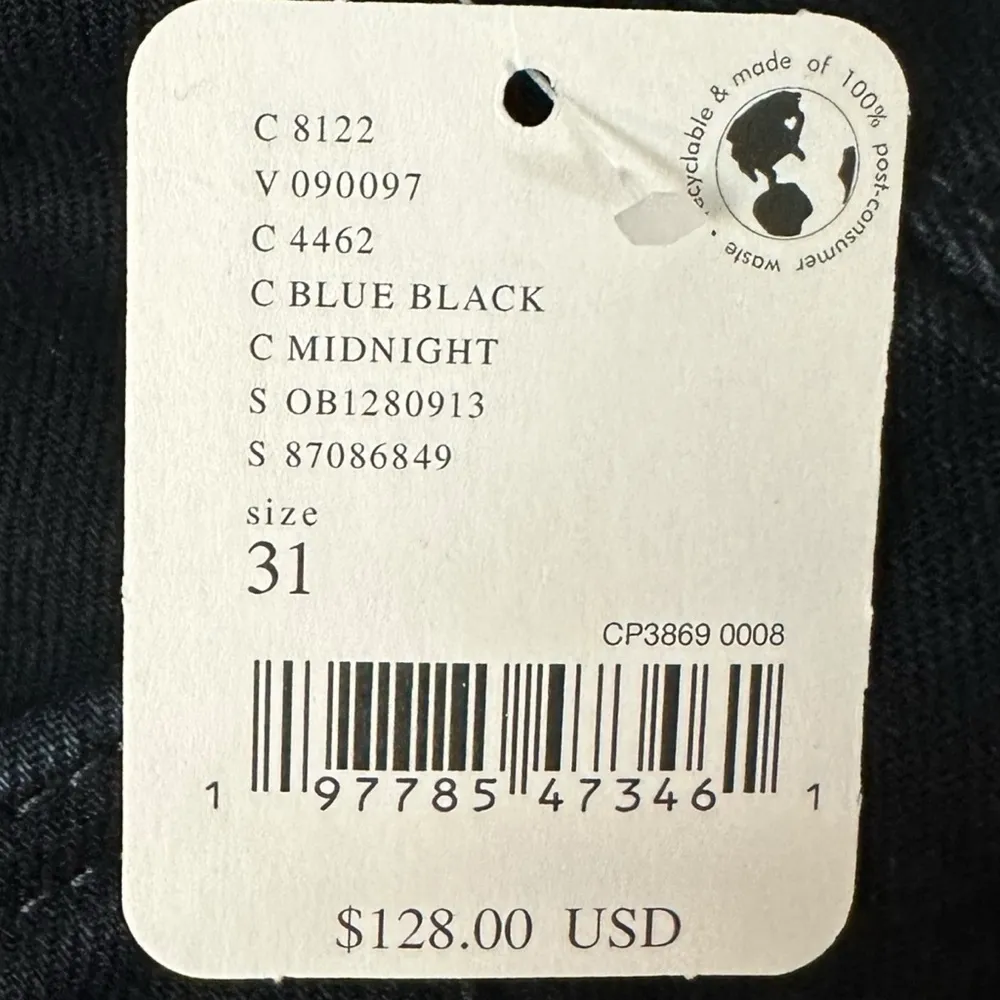 Free People Old West Slouchy Jeans in Blue Black Size 31 NWT - Image 10