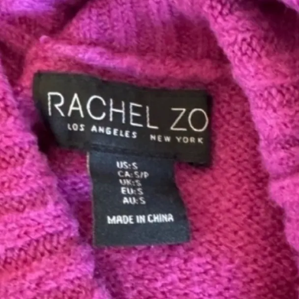 Rachel Zoe Vibrant Cowl Neck Sweater - Fuchsia - Image 12