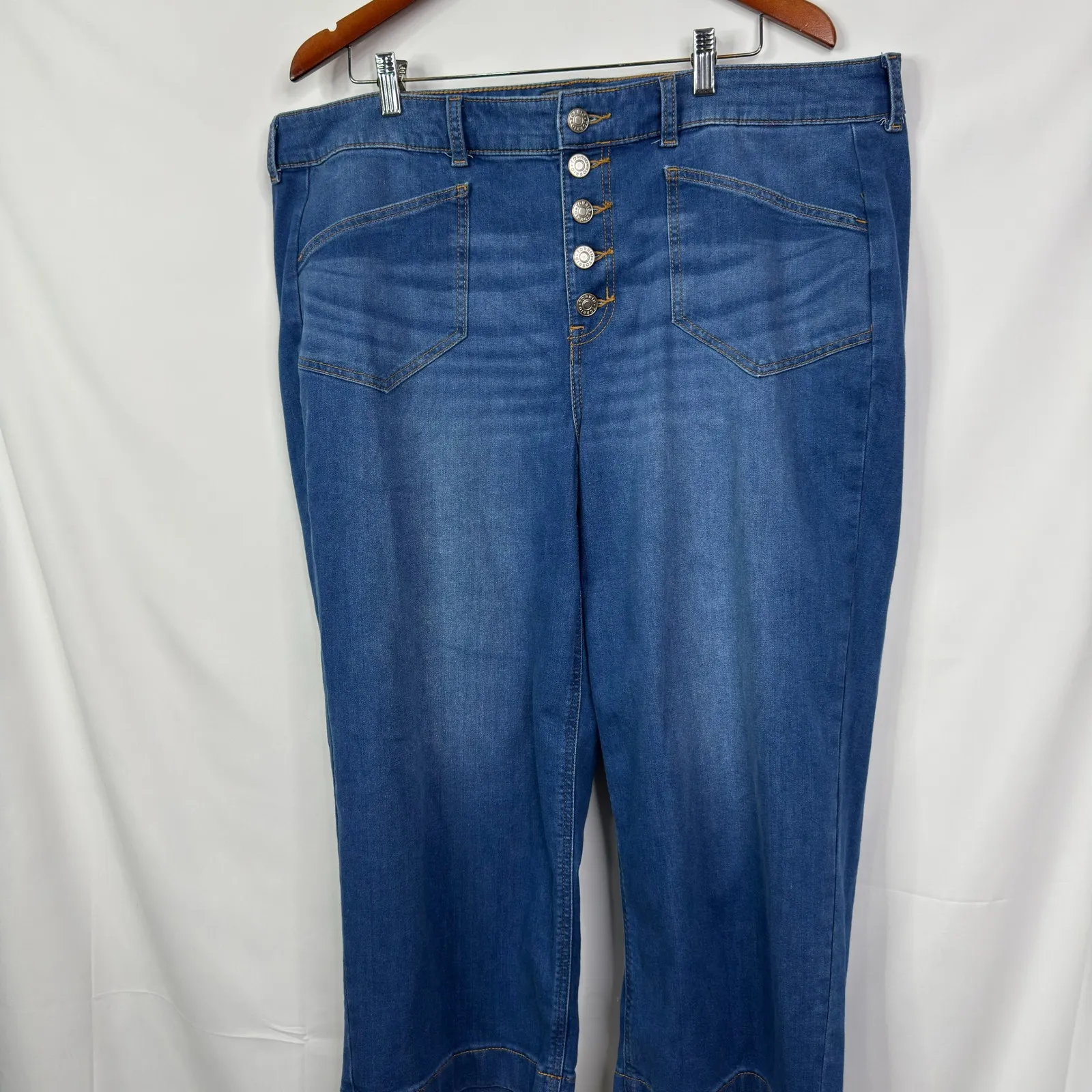 Torrid Crop Wide Leg Lightweight Vintage Stretch High-Rise Jean Size 20 - Image 7