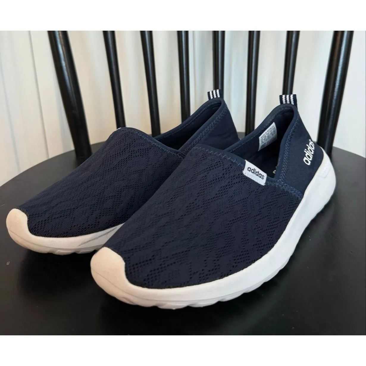 Adidas neo cloud foam navy slip on sneakers 8 - Image 3