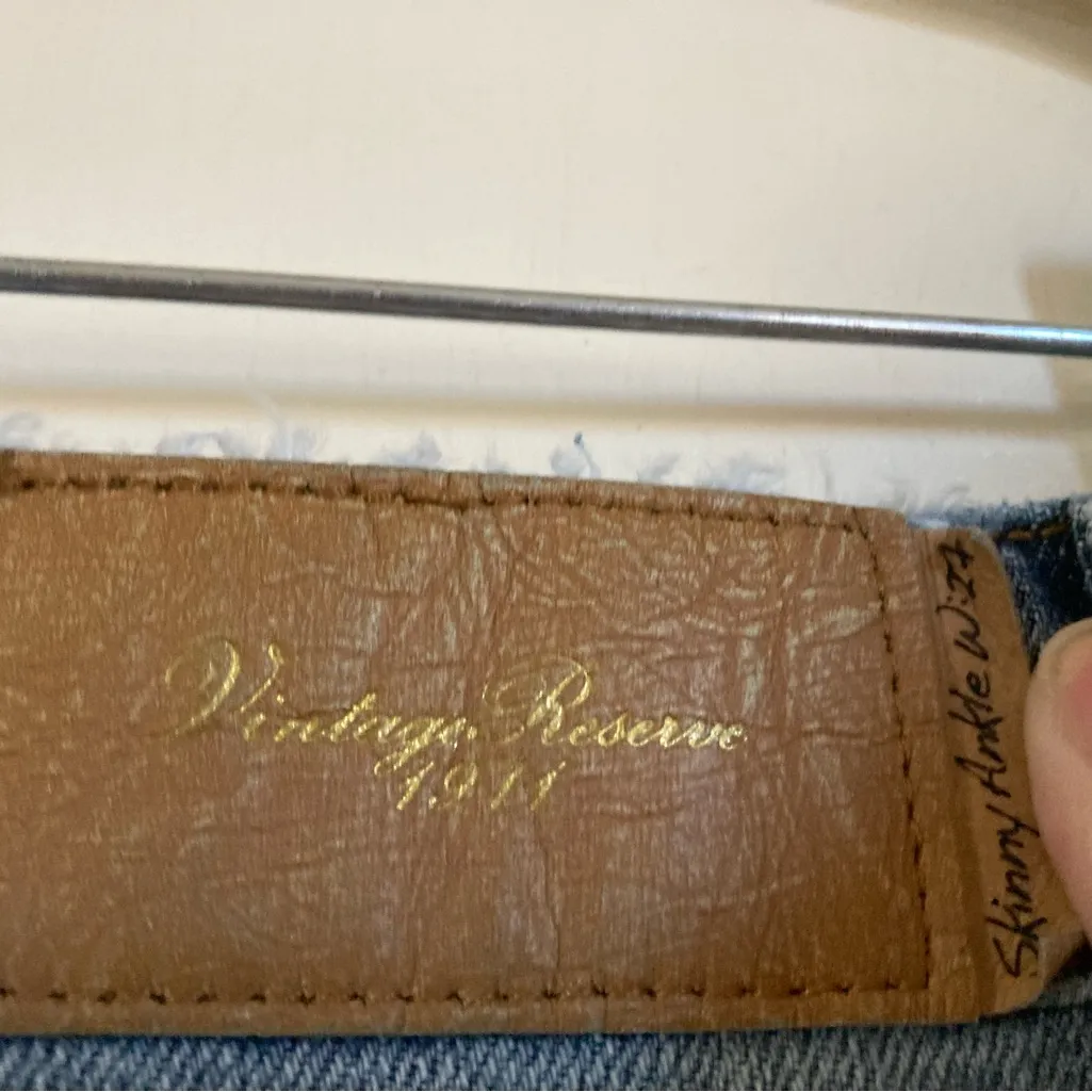 🌞Jean’s High Waisted Distressed Multicolor Denim 90’s Style Jean’s A218 Blue Size M - Image 5