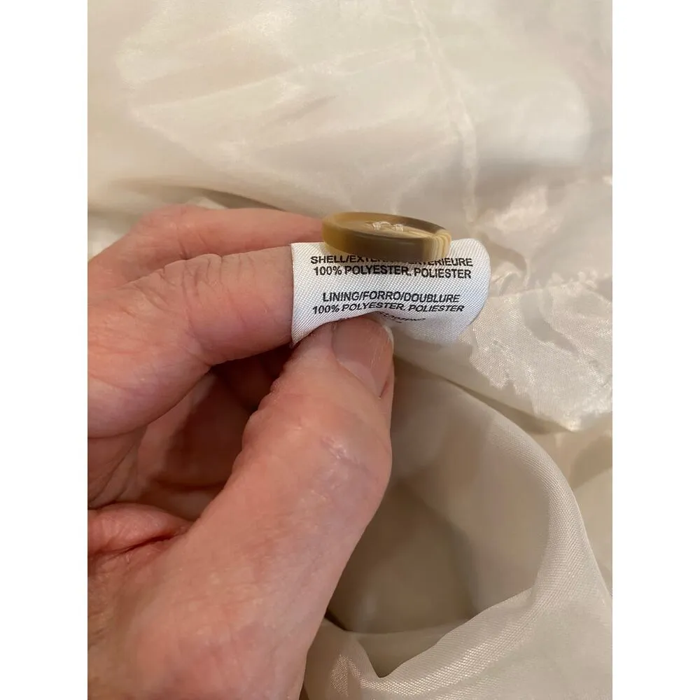 Thread & Supply Heather Ivory Faux Fleece 
Shirt Jacket Shaket Womens Small - Image 10