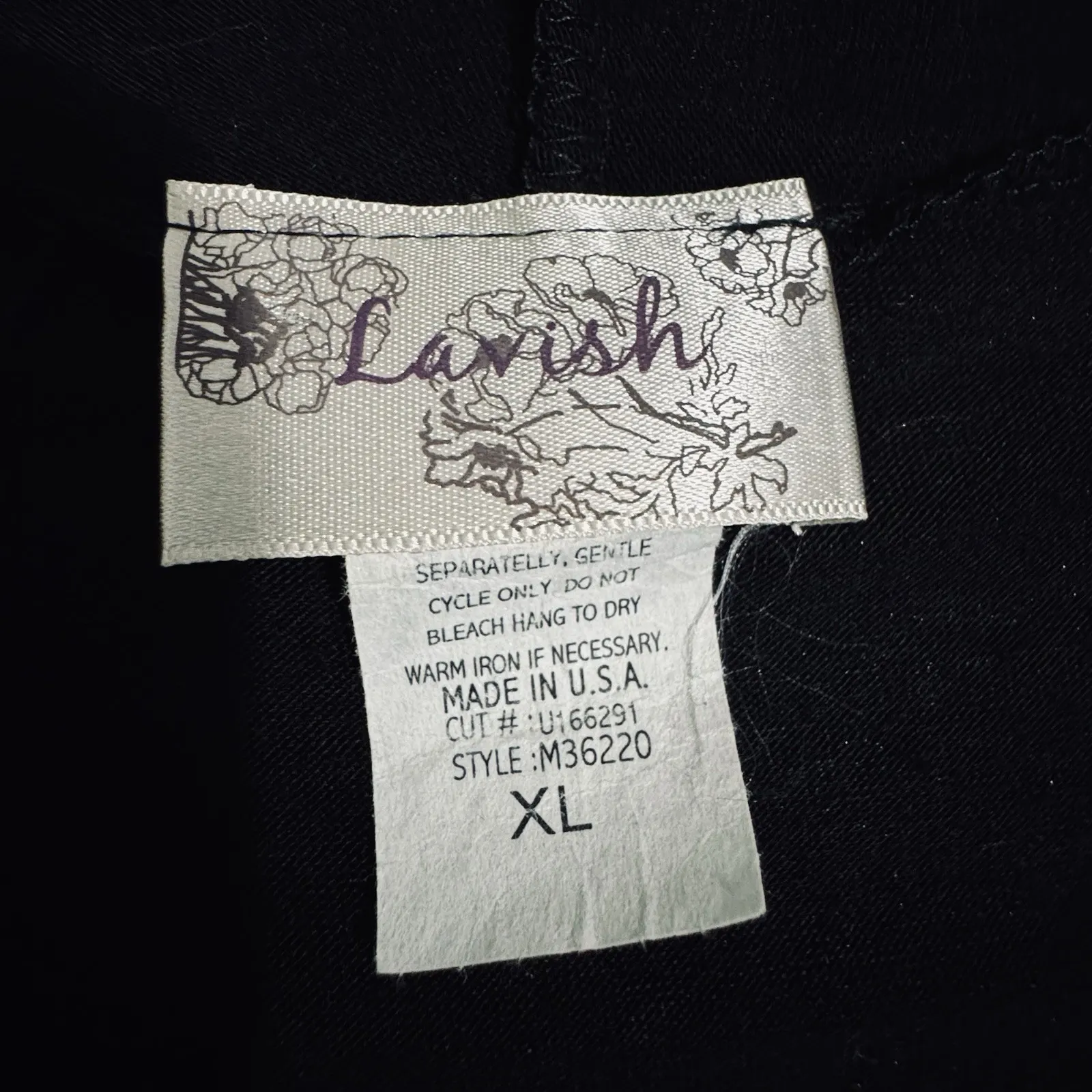 LAVISH Women Black Short Sleeve Open-Front Cardigan Silver Sequined Inner Top XL - Image 8