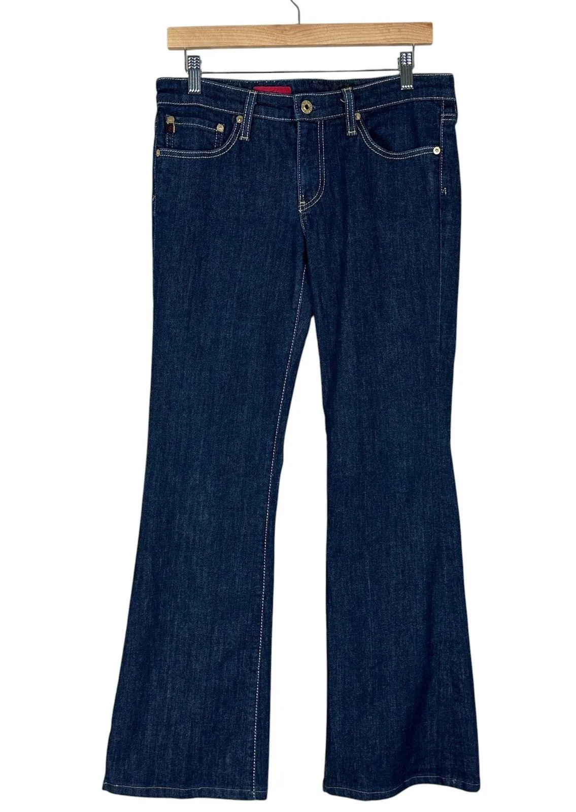 Adriano Goldschmied The Club Bootcut Jeans Womens 29R Dark Wash Stretch Retro Blue Size 8 - Image 1