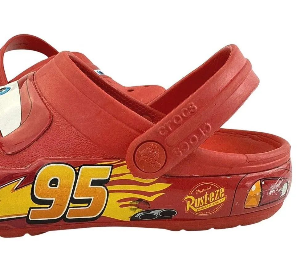 Crocs Pixar Disney Cars Lightning McQueen Slip On Casual Classic Clogs Womens 8 - Image 6