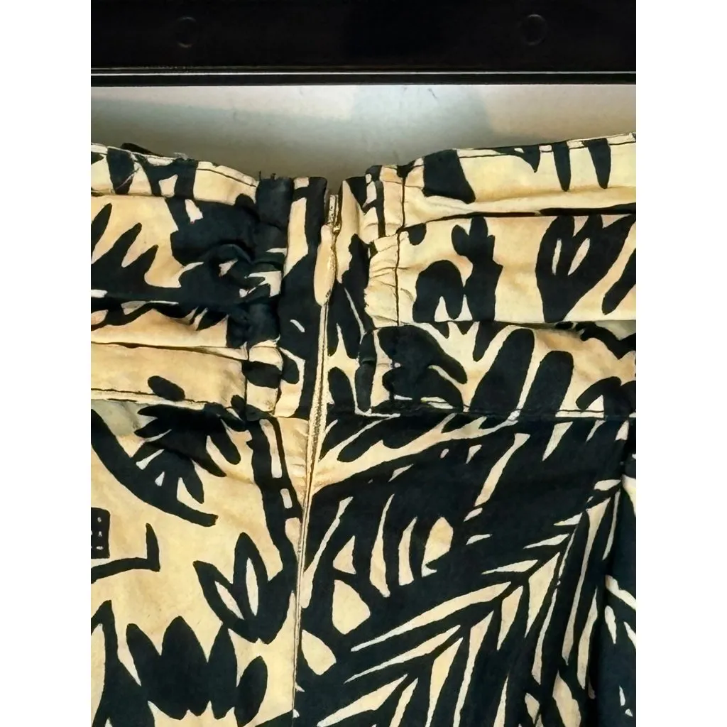 Anthropologie Corey Lynn Calter Skirt Women 0‎ Tan Black Palm Garden A Line Mini - Image 8