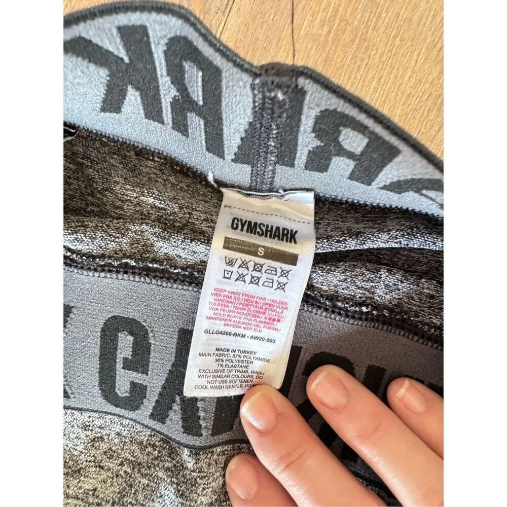 Gymshark LR Grey Athletic Leggings Size Small - Image 2