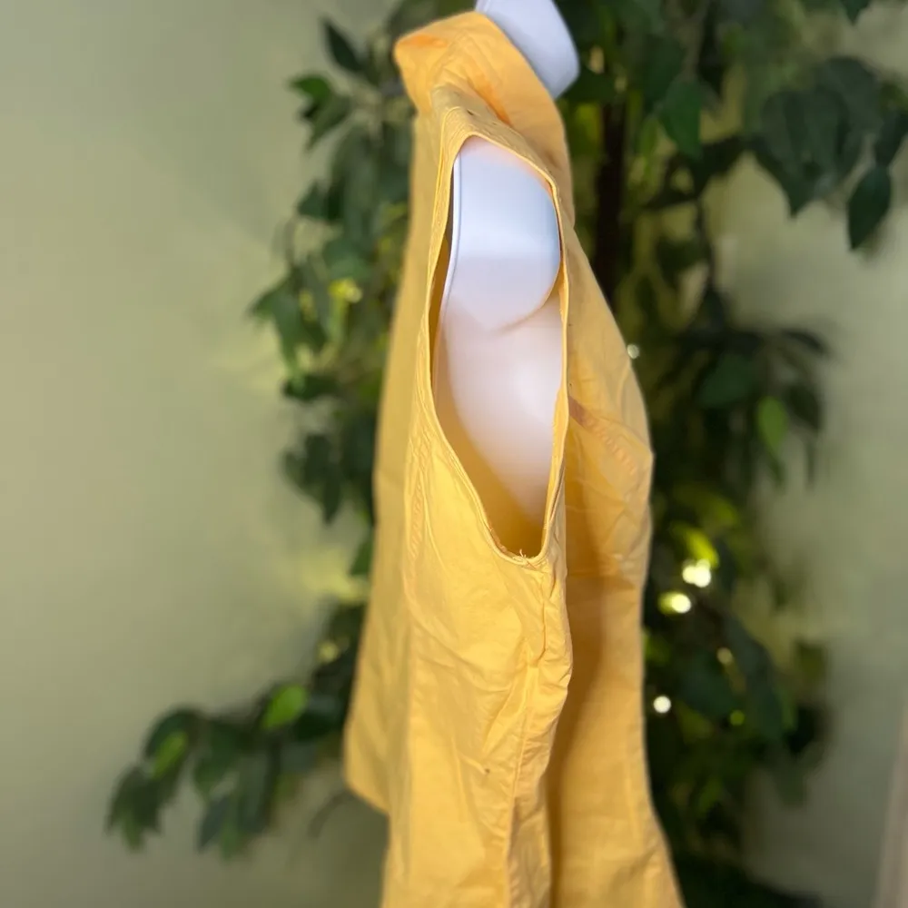 DUCK HEAD Sleeveless Button Down Top with Pearl Snaps Size Lg - Image 6