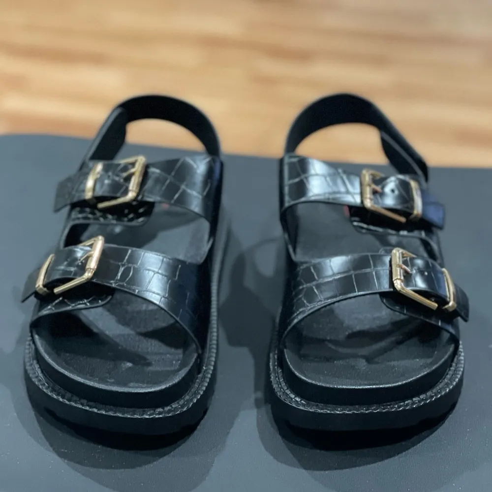 Women's Vega Sport Sandal Size 11 Black Croc - Image 3