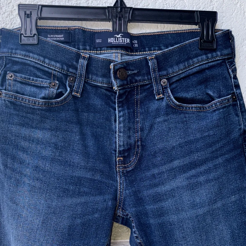 Hollister Slim Straight Epic Flex Fit Jeans 👖 - Image 6