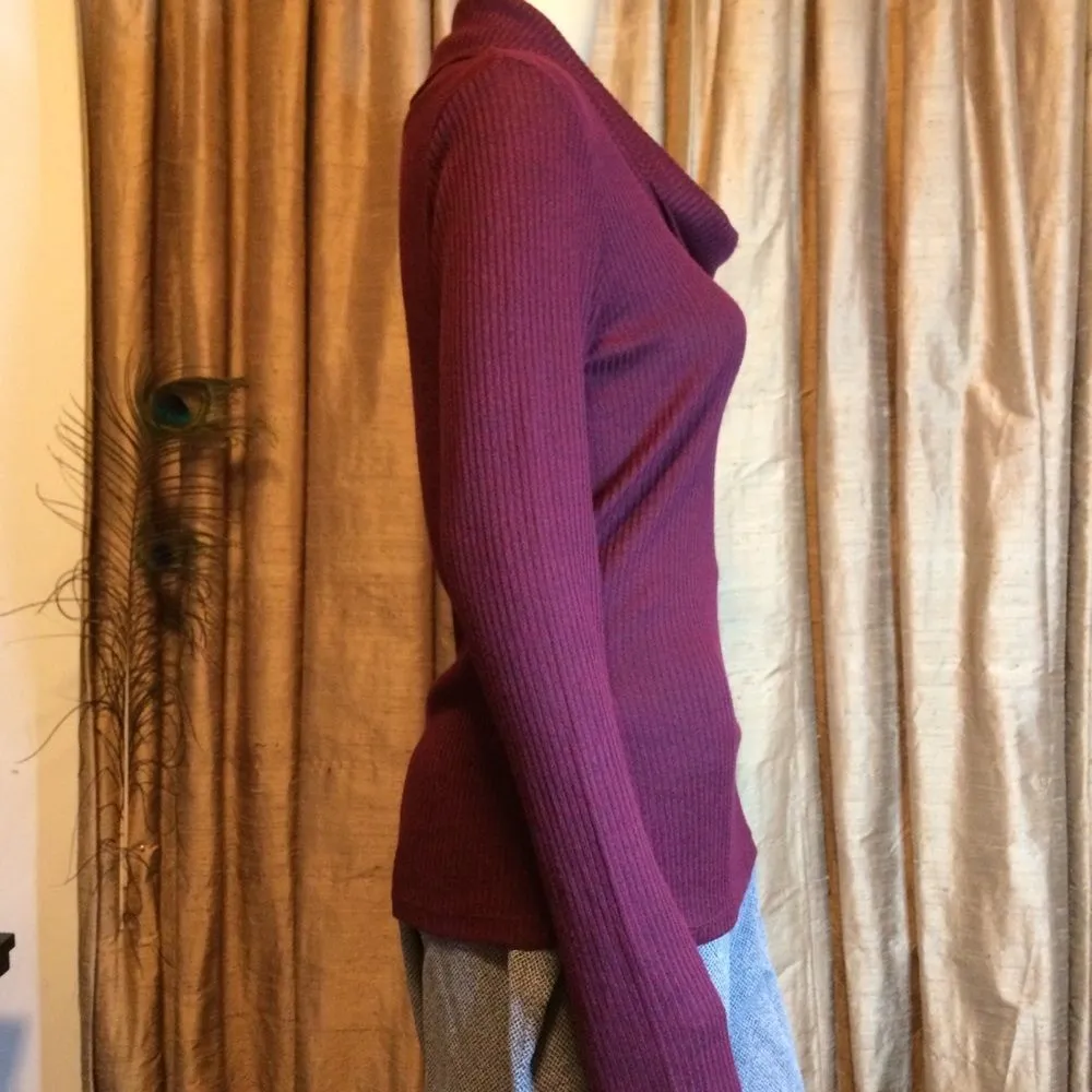 Active USA of Los Angeles Ribbed Knit Cowlneck Top - Image 3