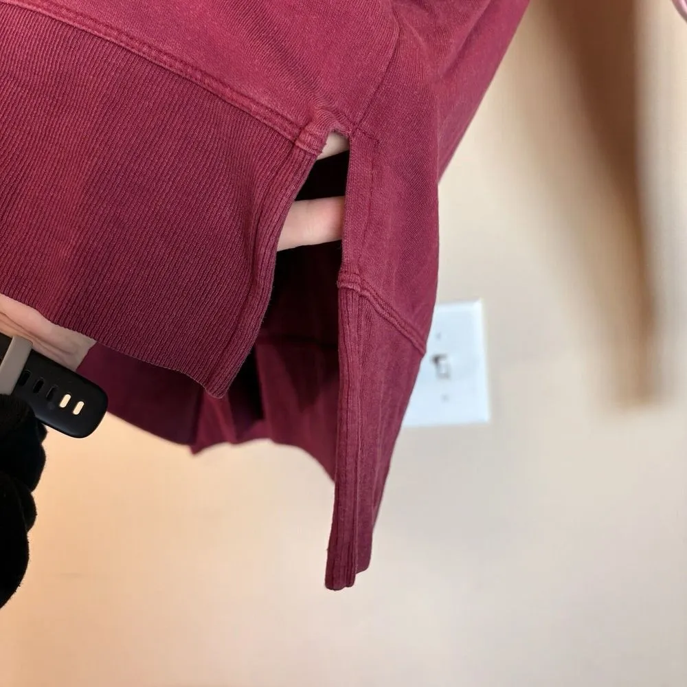 Summersalt Womens Medium Pink/Mauve Softest French Terry Sweatshirt Pullover - Image 4