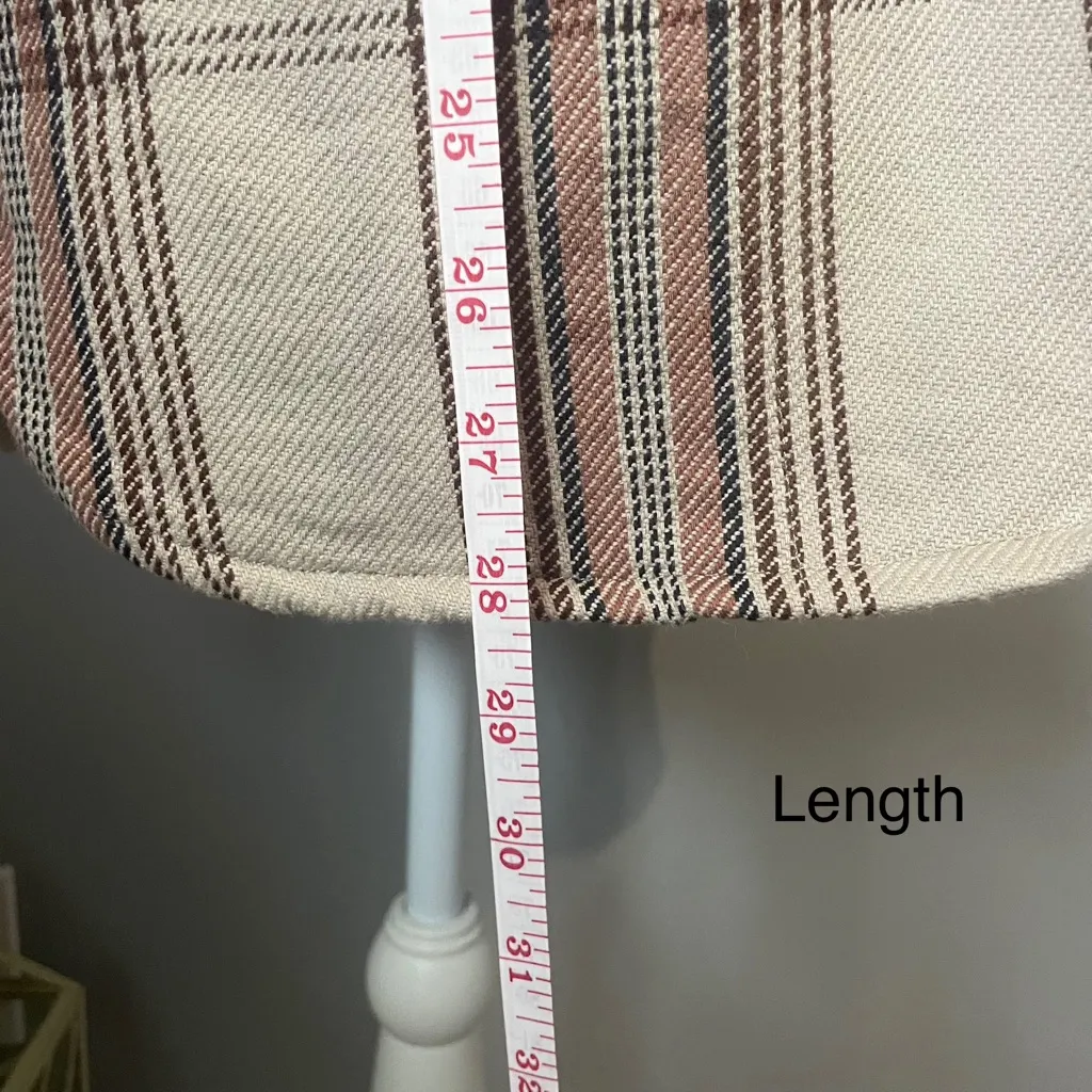 Carhartt Women's Loose Fit Heavyweight Twill Plaid Shirt/Shacket in nutmeg - Image 4