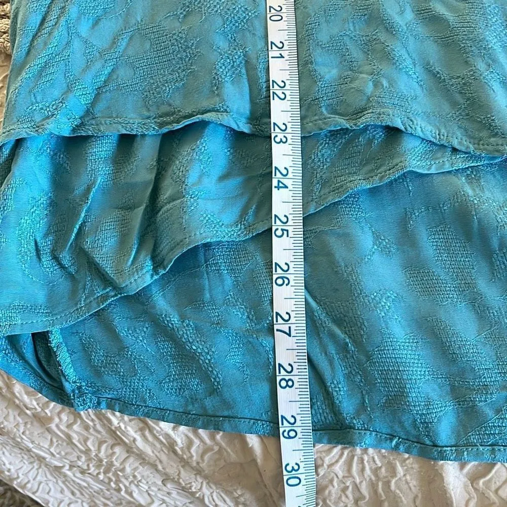 Simply Vera  Vera Wang. Blouse. Long Sleeves. Size Large. Teal - Image 8