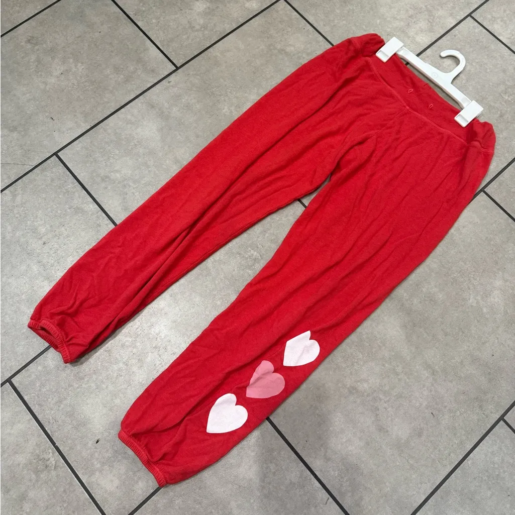 Sundry Women’s Red Heart Sweatpants No String - Image 4
