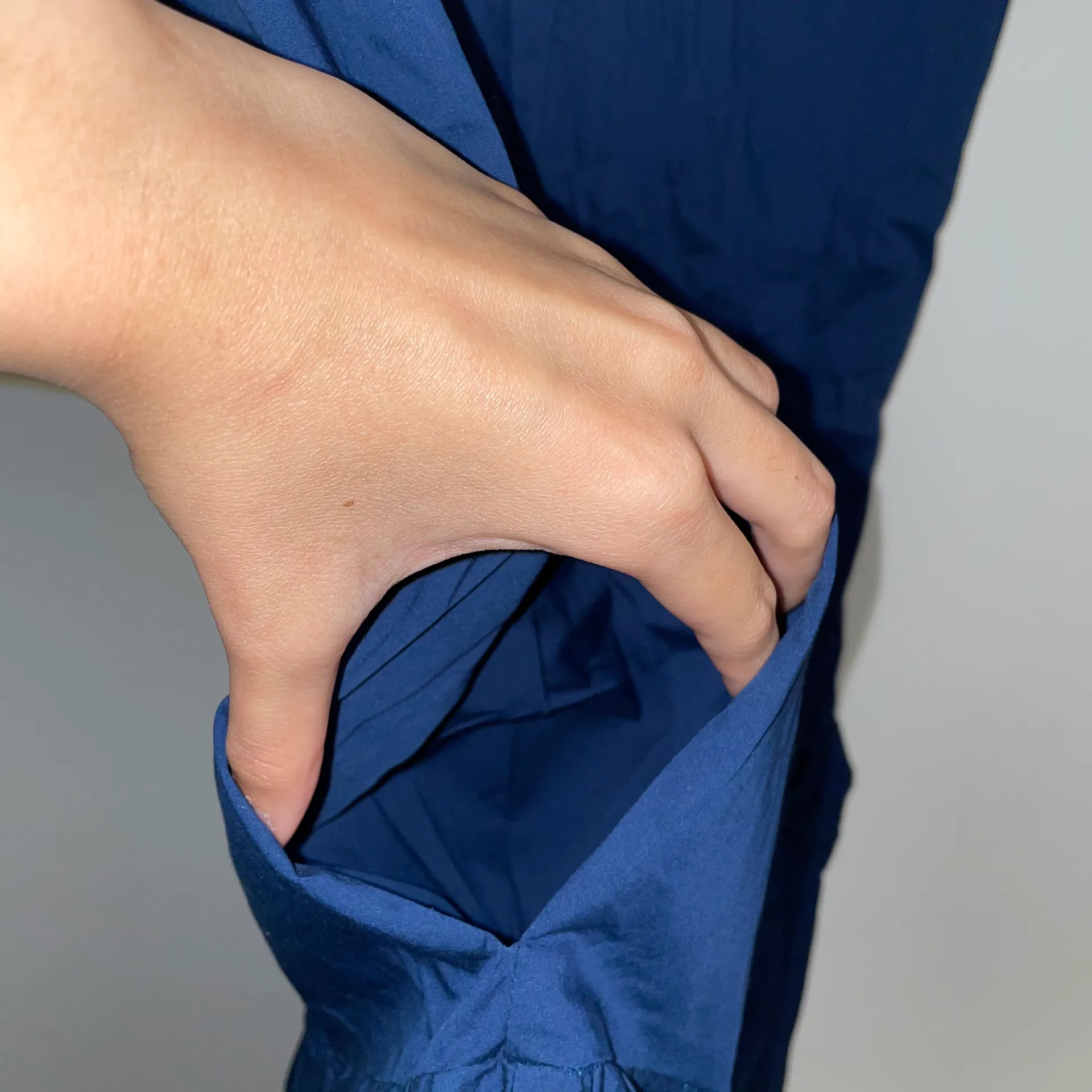 NWT $130  Blue Drop Waist Poplin Knee Length Ballet Neck Dress XS - Image 7