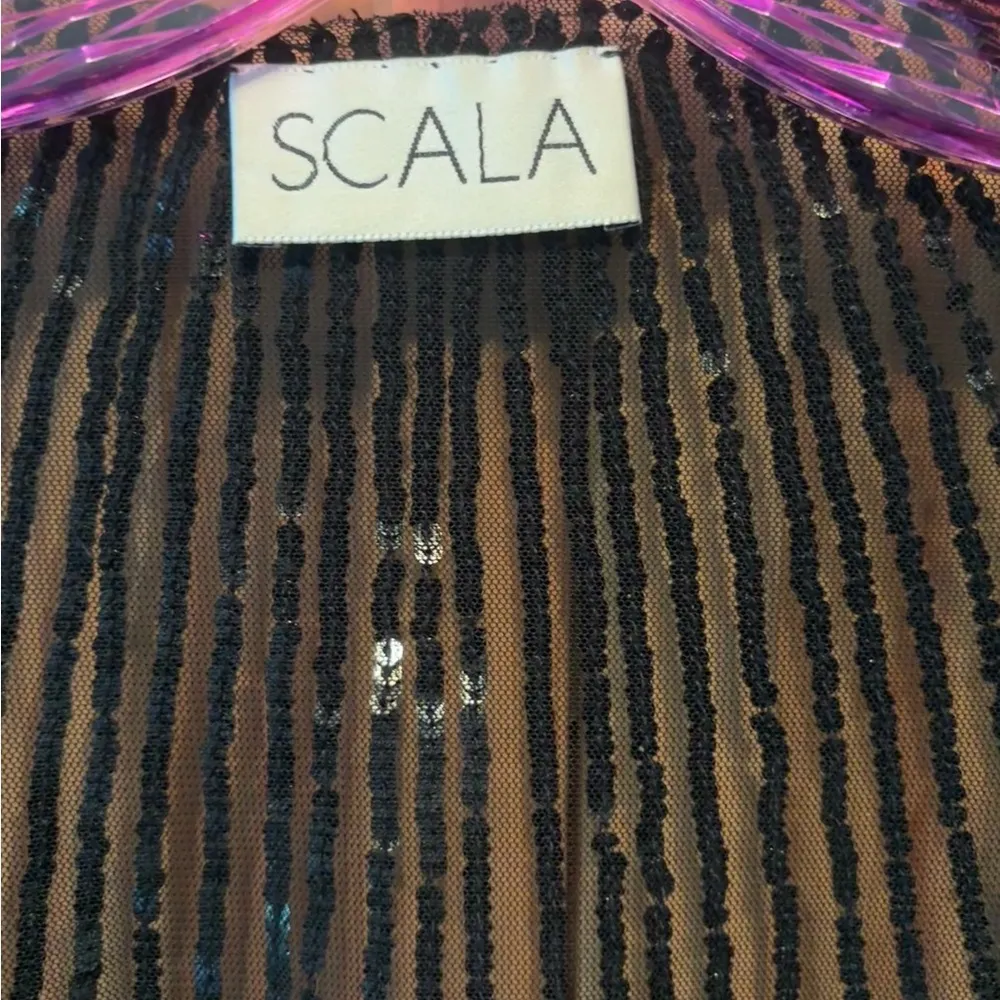 Scala Black Sequin Shawl - Image 5