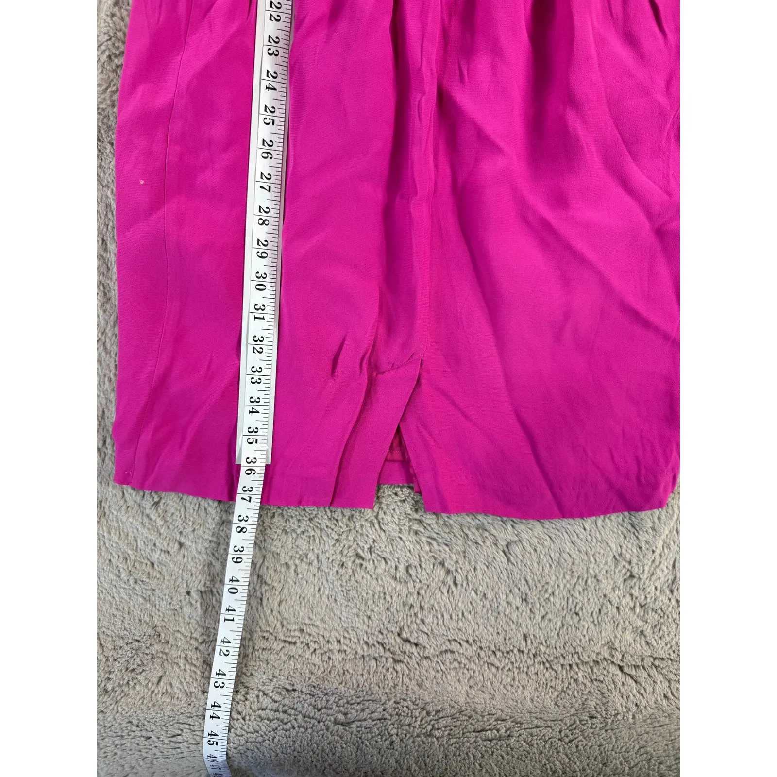 Witchery Women Dewberry Dress Size 8 Hot Pink Sleeveless Halter Neck Silk‎ Party - Image 5