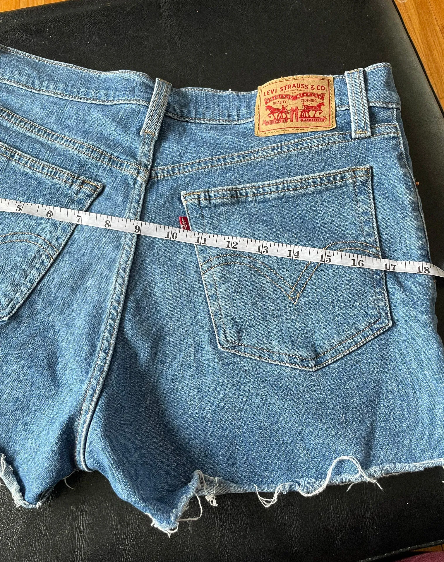 High Rise Riveted Raw Acid Bleach Stone Faded Coastal Cottage Western Coquette Pastel  - Image 6