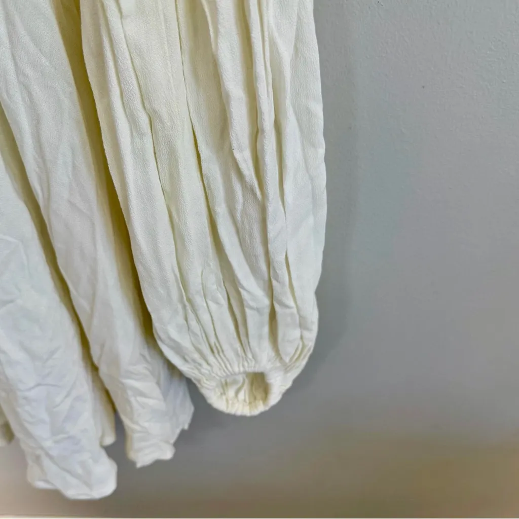 Free People Women's White Drift Away Cold Shoulder Mini Dress/Tunic | XS - Image 5