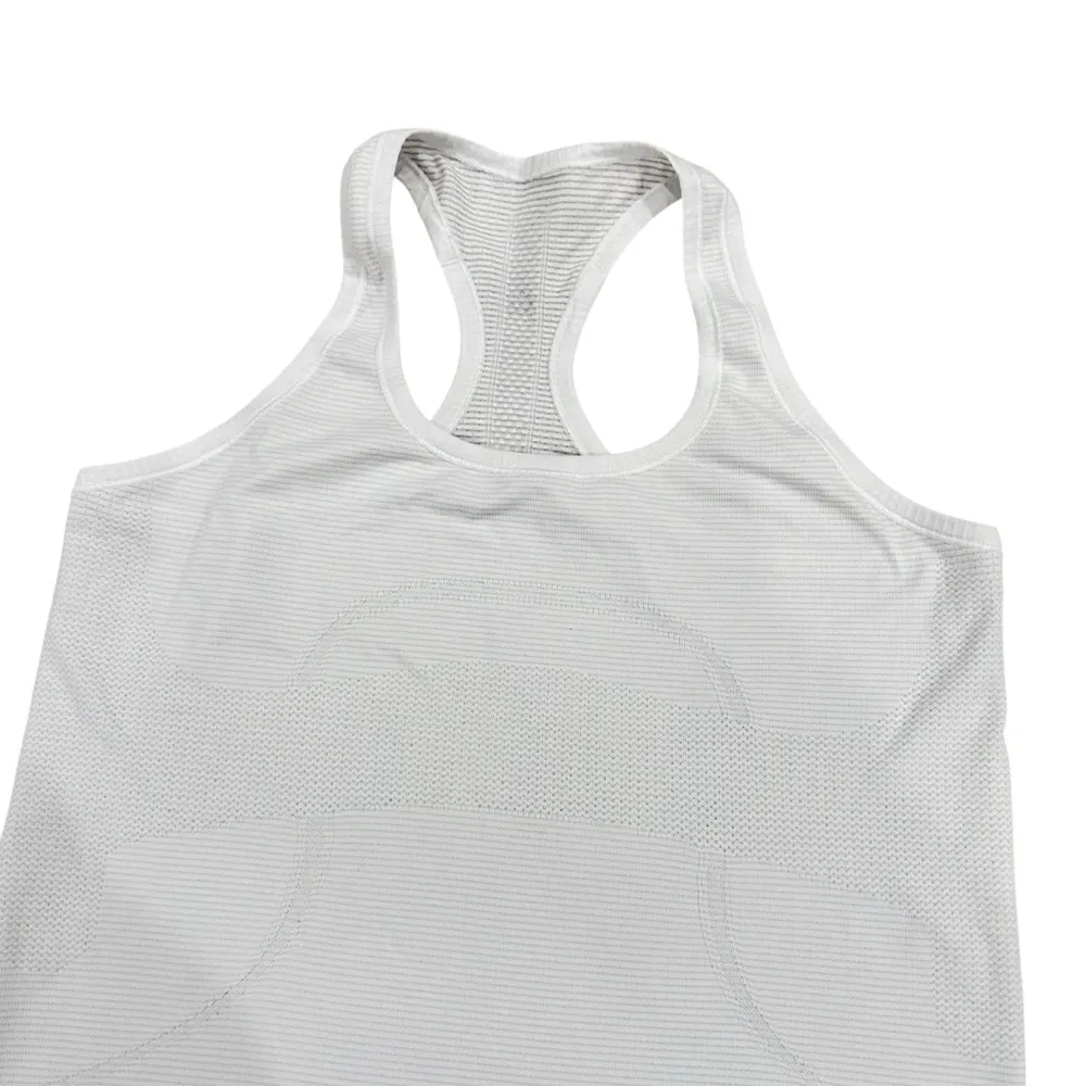 Swiftly Tech racerback tank top in white - Image 3