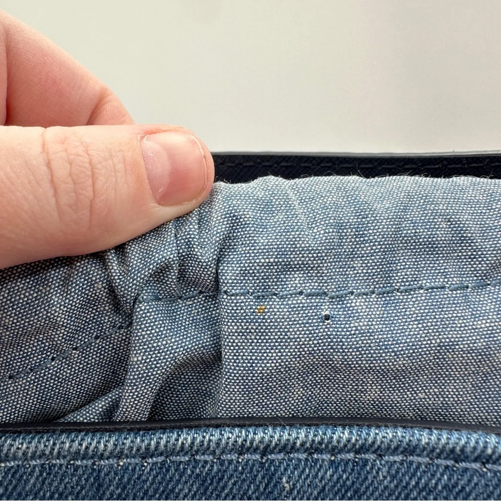 Kate Spade California Dreaming Pippa Blue Denim Palm Tree Bucket Bag NEW RARE‎ - Image 13