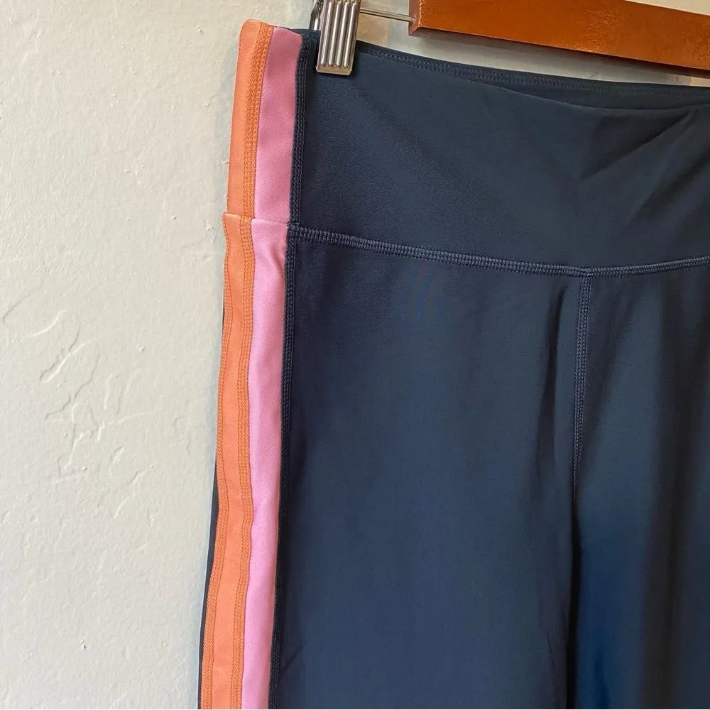 THE UPSIDE Jewel Col Block Midi Legging Pant in Navy Blue Size 10 - Image 8