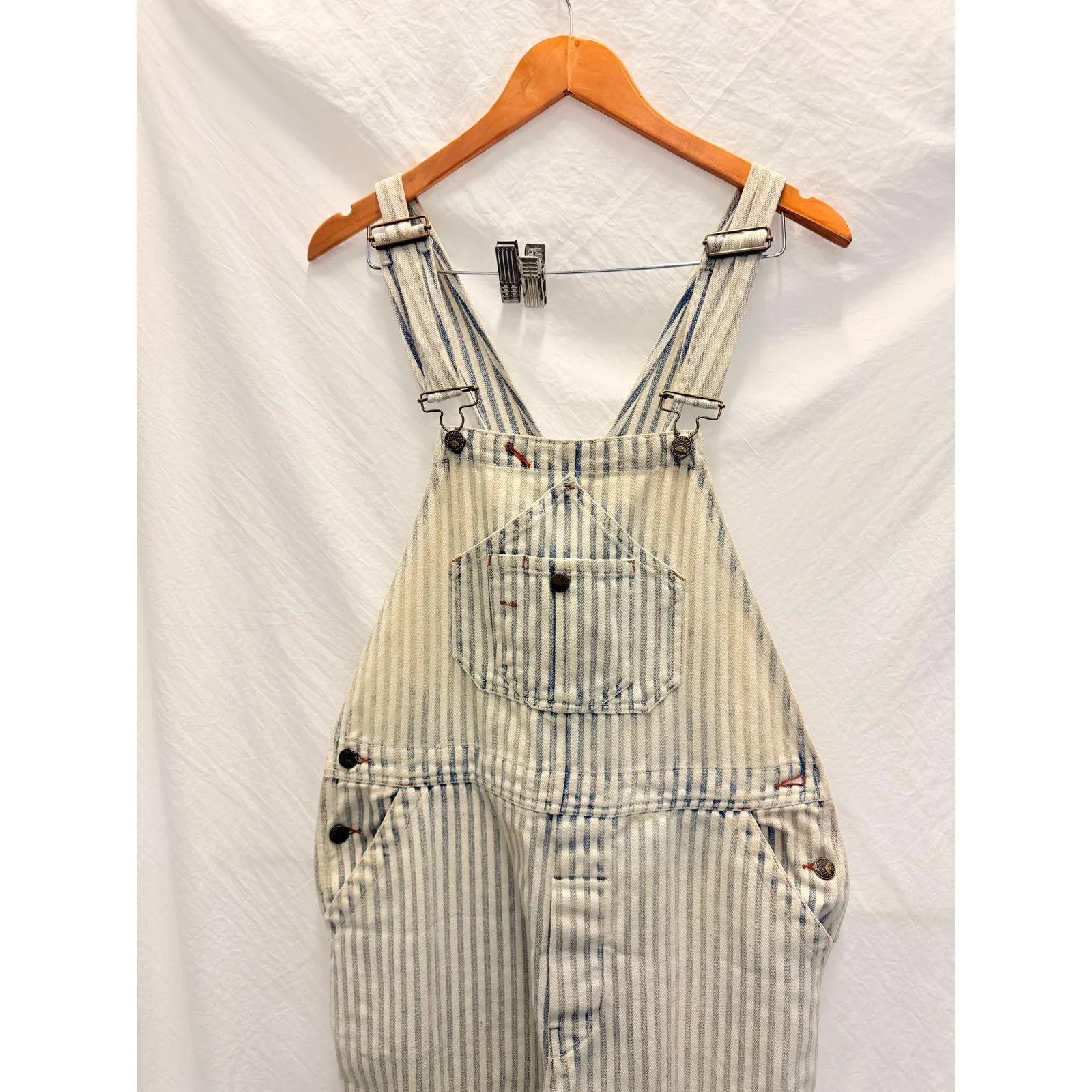 Faherty Topsail Straight Leg Overall Railraod Stripe Medium Fall Gorpcore Hiking - Image 8