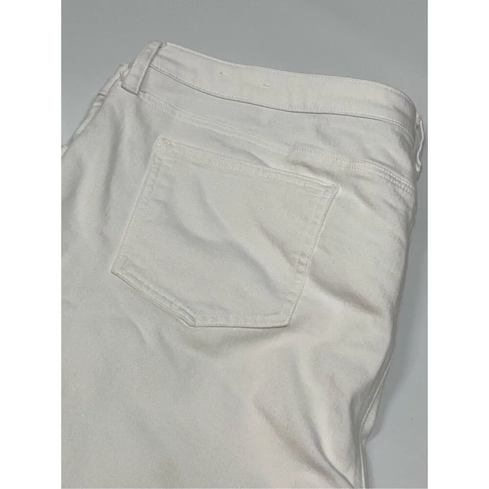 Chico's Women's So Slimming Girlfriend Slim Leg Jeans White Size 20W - Image 3