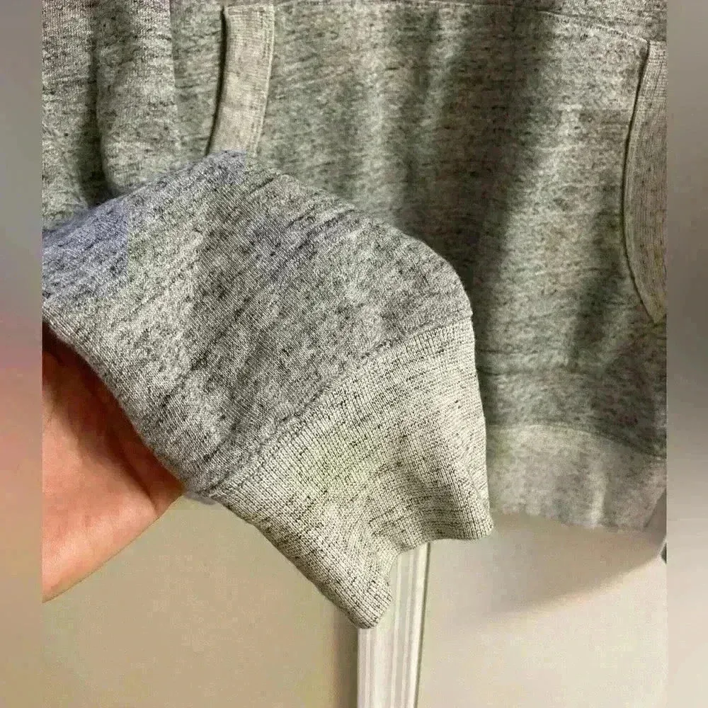 Madewell‎ sweatshirt hooded heather grey slouchy Medium - Image 5